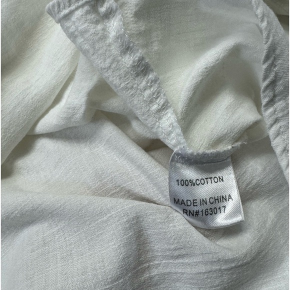 Princess Polly Aries White Cotton Empire Crop Top Size 6 - Picture 9 of 12